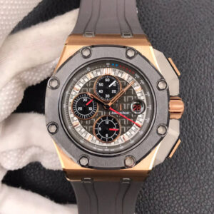 Audemars Piguet Royal Oak Offshore 26568OM.OO.A004CA.01 JF Factory Rose Gold Rubber Strap JF Replica Watches - JF Replica