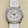 Patek Philippe Aquanaut 5067A-024 Quartz Movement PPF Factory White Dial Diamond Bezel JF Replica Watches - JF Replica