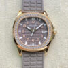 Patek Philippe Aquanaut 5067A Quartz Movement PPF Factory Rose Gold Diamond JF Replica Watches - JF Replica