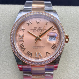 Rolex Datejust M126281RBR-0016 EW Factory Pink Dial Diamond-Set Bezel JF Replica Watches - JF Replica
