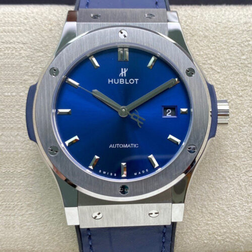 Hublot Classic Fusion 542.NX.7170.LR 42MM WWF Factory Blue Strap JF Replica Watches - JF Replica