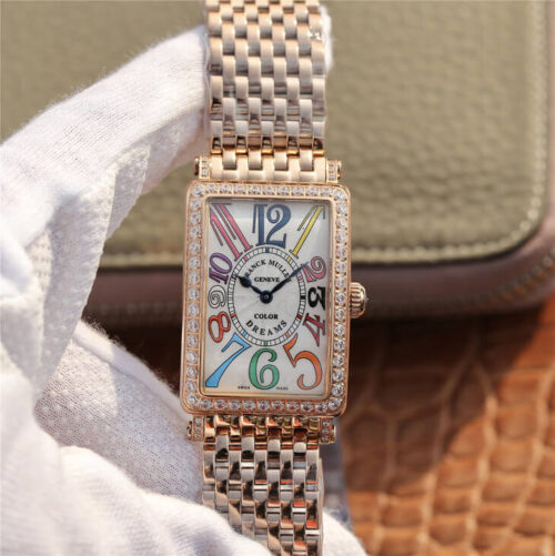 Franck Muller LONG ISLAND 952 Ladies ABF Factory Rose Gold Strap JF Replica Watches - JF Replica