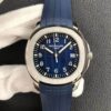 Patek Philippe Aquanaut 5168G-001 3K Factory Blue Rubber Strap JF Replica Watches - JF Replica