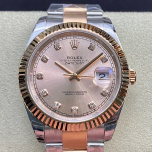 Rolex Datejust M126331-0007 41MM EW Factory V3 Pink Diamond Dial JF Replica Watches - JF Replica