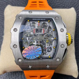 Richard Mille RM11-03 KV Factory Orange Rubber Strap JF Replica Watches - JF Replica