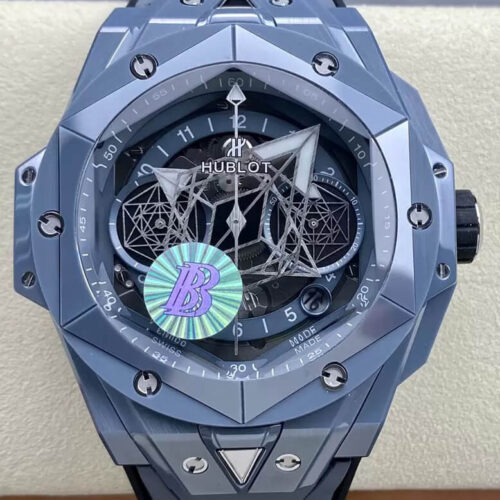 Hublot Big Bang Sang Bleu II 418.FX.8007.RX.MXM21 BB Factory Gray Ceramic Case JF Replica Watches - JF Replica
