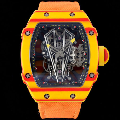 Richard Mille RM27-03 Rafael Nadal Tourbillon RM Factory Orange Fabric Strap JF Replica Watches - JF Replica