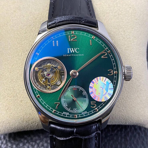 IWC Portuguese Perpetual Calendar IW503405 APS Factory Black Leather Strap Replica Watch