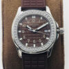Patek Philippe Aquanaut 5067A-023 Quartz Movement PPF Factory Silver Diamond Bezel JF Replica Watches - JF Replica