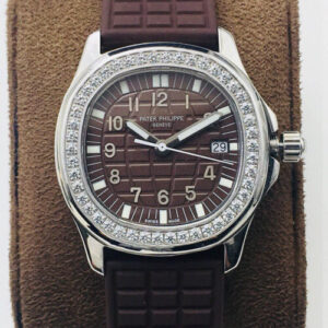 Patek Philippe Aquanaut 5067A-023 Quartz Movement PPF Factory Silver Diamond Bezel JF Replica Watches - JF Replica