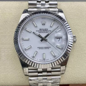 Rolex Datejust M126334-0010 VS Factory White Dial Stainless Steel Strap JF Replica Watches - JF Replica