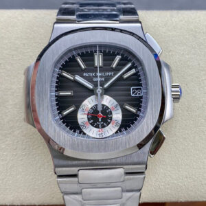 Patek Philippe Nautilus 5980/1A-014 PPF Factory Black Dial Stainless Steel Strap JF Replica Watches - JF Replica