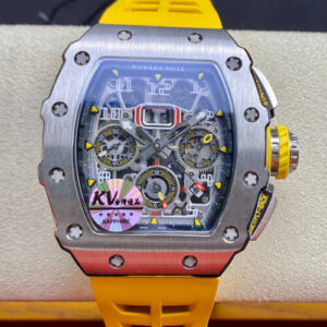 Richard Mille RM011 FELIPE MASSA KV Factory Titanium Silver Case JF Replica Watches - JF Replica