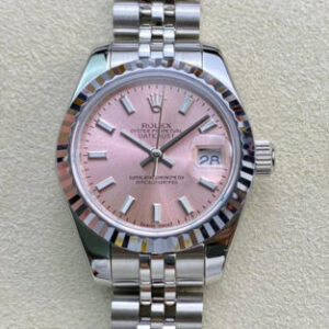 Rolex Datejust M279174-0001 28MM BP Factory Pink Dial Silver Strap JF Replica Watches - JF Replica