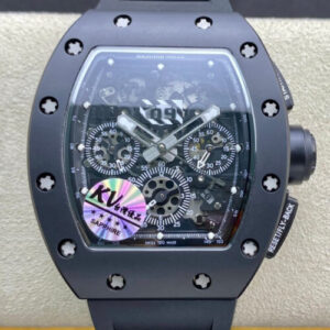 Richard Mille RM011 KV Factory Ceramic Black Strap JF Replica Watches - JF Replica