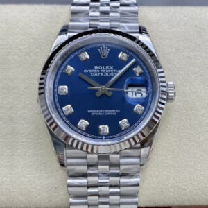 Rolex Datejust M126234-0037 36MM VS Factory Blue Diamond Dial JF Replica Watches - JF Replica