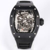 Richard Mille RM-055 BBR Factory V2 Black Ceramic Rubber Strap JF Replica Watches - JF Replica