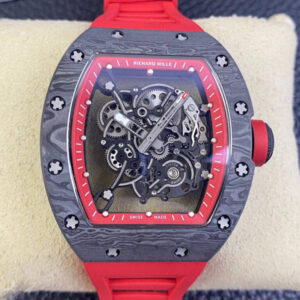 Richard Mille RM055 NTPT BBR Factory Red Rubber Strap JF Replica Watches - JF Replica