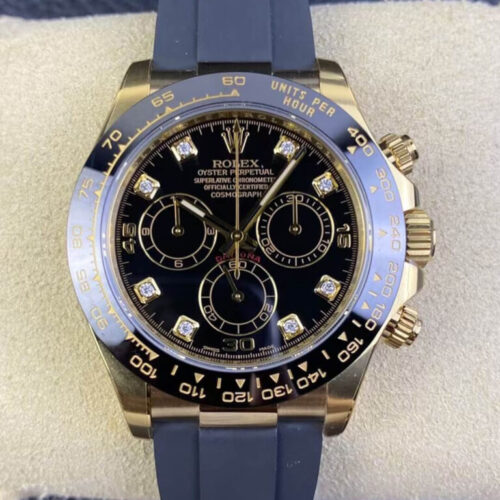 Rolex Cosmograph Daytona M116518ln-0046 Clean Factory Black Diamond Dial JF Replica Watches - JF Replica