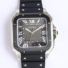 Cartier Santos WSSA0037 GF Factory V2 Black Rubber Strap JF Replica Watches - JF Replica