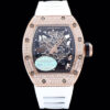 Richard Mille RM035 Americas KV Factory Rose Gold Diamond Skeleton Dial JF Replica Watches - JF Replica