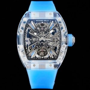 Richard Mille RM12-01 RM Factory Tourbillon Transparent Version Rubber Strap JF Replica Watches - JF Replica