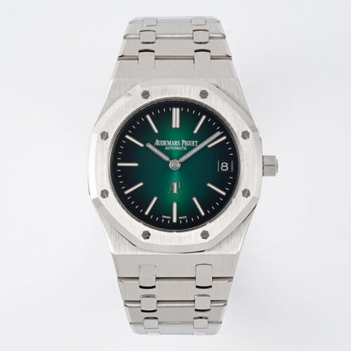 Audemars Piguet Royal Oak 16202PT.OO.1240PT.01 ZF Factory Titanium Green Dial JF Replica Watches - JF Replica