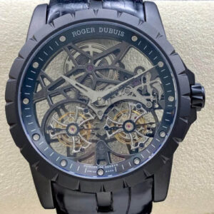Roger Dubuis Excalibur RDDBEX0364 YS Factory Tourbillon Black Leather Strap JF Replica Watches - JF Replica