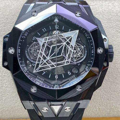 Hublot Big Bang Sang Bleu II 418.CX.1114.RX.MXM20 BB Factory Black Strap JF Replica Watches - JF Replica