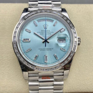 Rolex Day Date M228396TBR-0002 GM Factory 904L Silver Strap JF Replica Watches - JF Replica