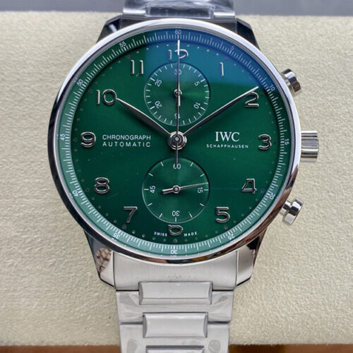 IWC Portugieser IW371615 ZF Factory Green Dial JF Replica Watches - JF Replica