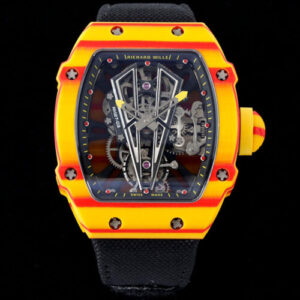 Richard Mille RM27-03 Rafael Nadal Tourbillon RM Factory Skeleton Dial Black Strap JF Replica Watches - JF Replica