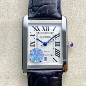 Cartier Tank W5200027 AF Factory Silvery Bezel JF Replica Watches - JF Replica