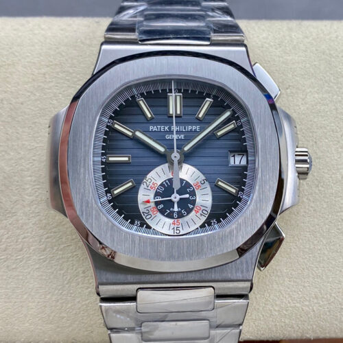 Patek Philippe Nautilus 5980/1A-001 PPF Factory Stainless Steel Blue Dial JF Replica Watches - JF Replica