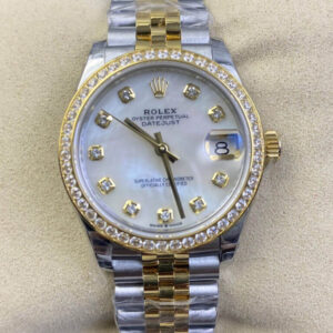 Rolex Datejust M278383RBR-0028 31MM EW Factory Diamond-Set Bezel JF Replica Watches - JF Replica