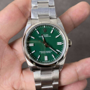Rolex Oyster Perpetual M126000-0005 36MM VS Factory Green Dial JF Replica Watches - JF Replica