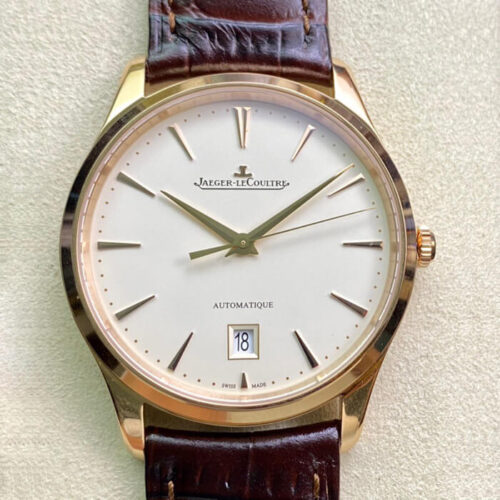 Jaeger-LeCoultre Master-ultra-thin 1232510 ZF Factory Brown Leather Strap JF Replica Watches - JF Replica