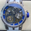 Roger Dubuis Excalibur RDDBEX0479 BBR Factory Tourbillon White Rubber Strap JF Replica Watches - JF Replica