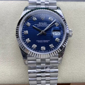 Rolex Datejust M126234-0057 36MM VS Factory Blue Diamond Dial JF Replica Watches - JF Replica
