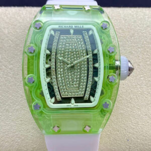 Richard Mille RM07-02 Pink Lady Sapphire RM Factory Green Dial JF Replica Watches - JF Replica