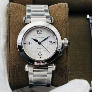 Cartier Pasha WSPA0013 35MM BV Factory Stainless Steel Strap JF Replica Watches - JF Replica