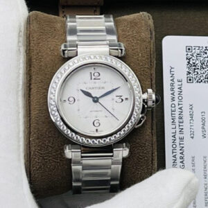 Cartier Pasha 35MM BV Factory Diamond Bezel JF Replica Watches - JF Replica