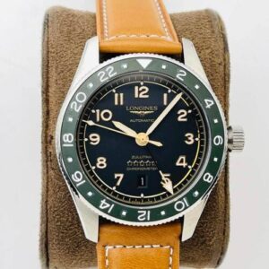 Longines Spirit ZuIu Time L3.812.4.63.2 LG Factory Yellow Leather Strap JF Replica Watches - JF Replica