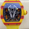 Richard Mille RM27-03 Tourbillon BBR Factory Yellow Fabric Strap JF Replica Watches - JF Replica
