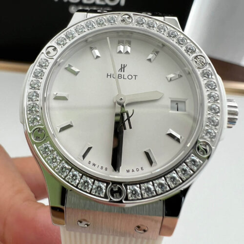 Hublot Classic Fusion 582.NX.2610.RX.1204 33MM HB Factory White Rubber Strap JF Replica Watches - JF Replica