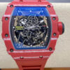 Richard Mille RM35-02 T+ Factory Carbon Fiber Rubber Strap JF Replica Watches - JF Replica