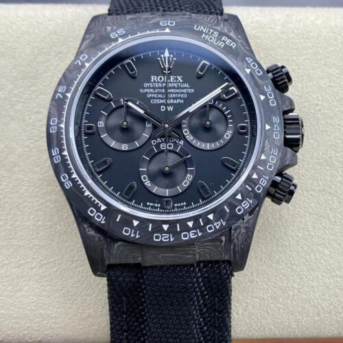 Rolex Daytona Cosmograph Carbon Fiber Diw Custom Version Noob Factory Carbon Fiber Case JF Replica Watches - JF Replica
