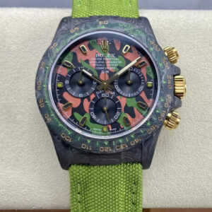 Rolex Daytona Cosmograph Diw Custom Version Noob Factory Green Fabric Strap JF Replica Watches - JF Replica