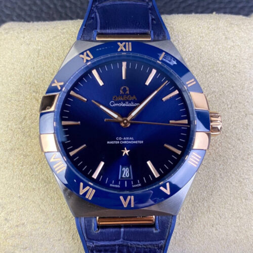 SBF Omega Constellation 131.23.41.21.03.001 VS Factory Blue Strap JF Replica Watches - JF Replica