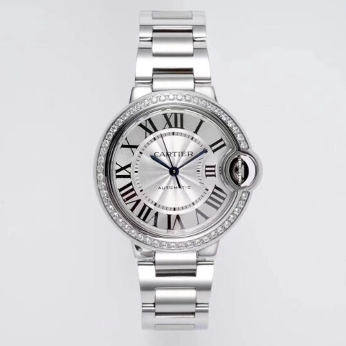 Ballon Bleu De Cartier WE902074 33MM V6 Factory White Dial Stainless Steel Strap JF Replica Watches - JF Replica